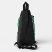 Lotus Lagoon patroon - De witte Lotus Sling Bag (Achterkant)
