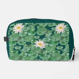 Lotus Lagoon patroon - De witte Lotus Toilettasje