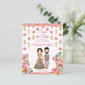 Lotus lantaarns Indiaanse bruiloft met uitzonderin (Staand voorkant)