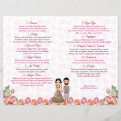 Lotus lantaarns Indiase huwelijksrituelen programm (Achterkant)