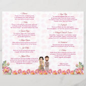 Lotus Lantaarns programma voor Indische bruiloft (Achterkant)