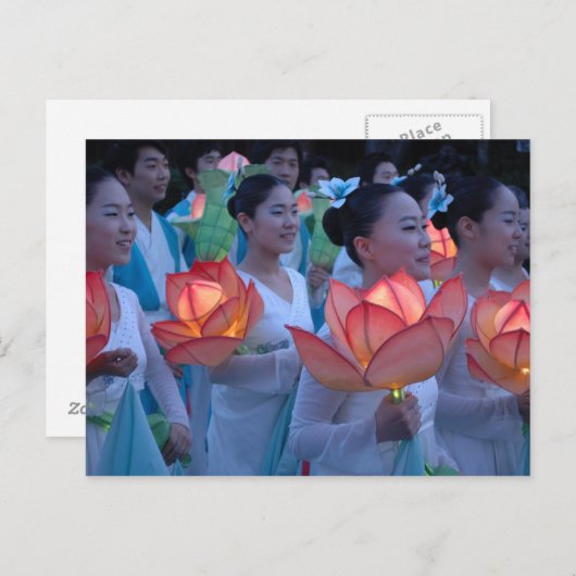 Lotus Lantern Briefkaart (Voorkant / Achterkant)