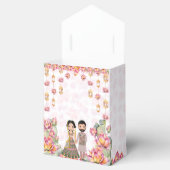 Lotus lantern Indiaanse bruiloft gepersonaliseerd Bedankdoosjes (Geopend)