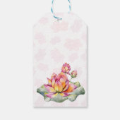 Lotus lantern Indiaanse bruiloft gepersonaliseerd  Cadeaulabel (Achterkant)