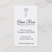 *~* Lotus Lavender Blue Rays Healing Reiki Energy Visitekaartje (Achterkant)