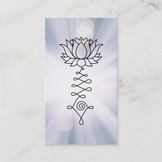 *~* Lotus Lavender Blue Rays Healing Reiki Energy Visitekaartje (Voorkant)