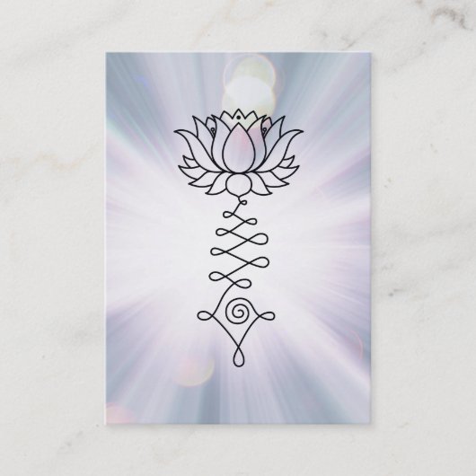 *~* Lotus Lavender Blue Rays Reiki Healing Energy Visitekaartje (Voorkant)