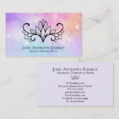 *~* Lotus Lavender Peach Nebula Galaxy Universe Visitekaartje (Voorkant / Achterkant)