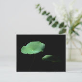 Lotus Leaves Aankondigingskaart (Staand voorkant)