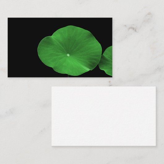 Lotus Leaves Visitekaartje (Voorkant / Achterkant)