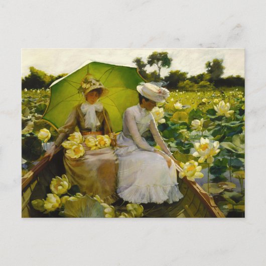 Lotus Lelies | Charles Courtney Curran Briefkaart (Voorkant)