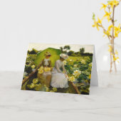 Lotus Lelies | Charles Courtney Curran Kaart (Gele Bloem)