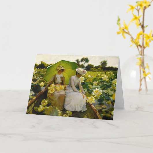 Lotus Lelies | Charles Courtney Curran Kaart (Gele Bloem)