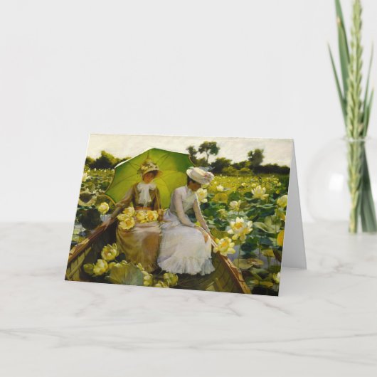 Lotus Lelies | Charles Courtney Curran Kaart (Voorkant)