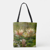 Lotus, Lelies en Lovely II Canvas tas (Achterkant)