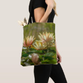Lotus, Lelies en Lovely II Canvas tas (Dichtbij)