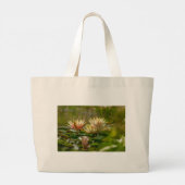 Lotus, lelies, mooie Canvas tas (Achterkant)