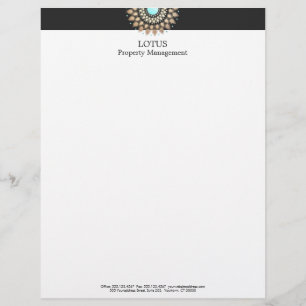 Lotus Letterhead Custom Briefhoofd