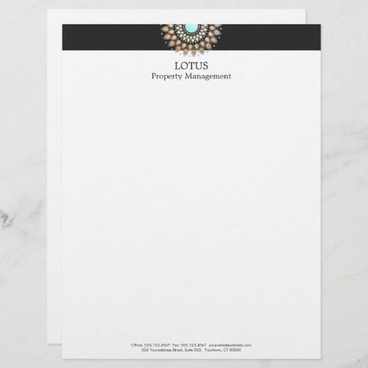 Lotus Letterhead Custom Briefhoofd (Voorkant / Achterkant)