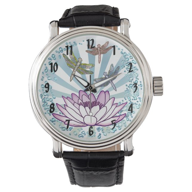 Lotus Libelle Horloge (Voorkant)