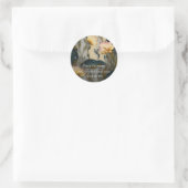 Lotus Light Awakening | botanisch ontwerp Ronde Sticker (Tas)