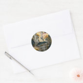 Lotus Light Awakening | botanisch ontwerp Ronde Sticker (Envelop)