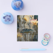 Lotus Light Ontwaakt | botanisch ontwerp Flyer (Enkel)