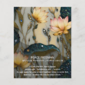 Lotus Light Ontwaakt | botanisch ontwerp Flyer (Achterkant)