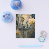 Lotus Light Ontwaakt | botanisch ontwerp Flyer (Enkel)