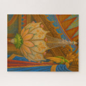 Lotus Light – Royal Pavilion kroonluchter print Legpuzzel (Horizontaal)