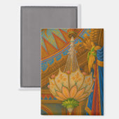 Lotus Light – Royal Pavilion kroonluchter print Magneet (Voorkant / Achterkant)