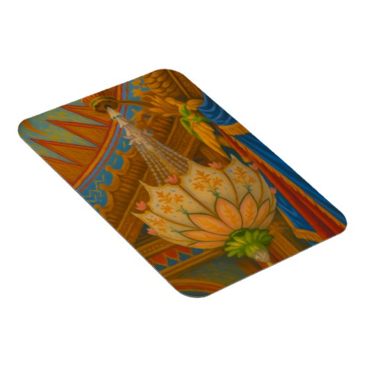 Lotus Light – Royal Pavilion kroonluchter print Magneet (Rechterzijde)