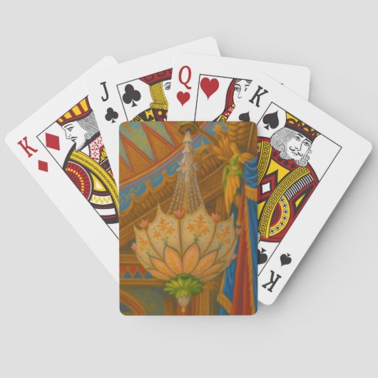 Lotus Light – Royal Pavilion kroonluchter print Pokerkaarten (Achterkant)