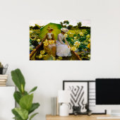 Lotus Lilies by Charles Courtney Curran Poster (Thuiskantoor)