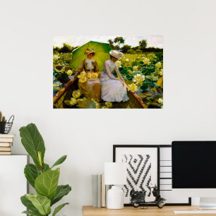 Lotus Lilies by Charles Courtney Curran Poster