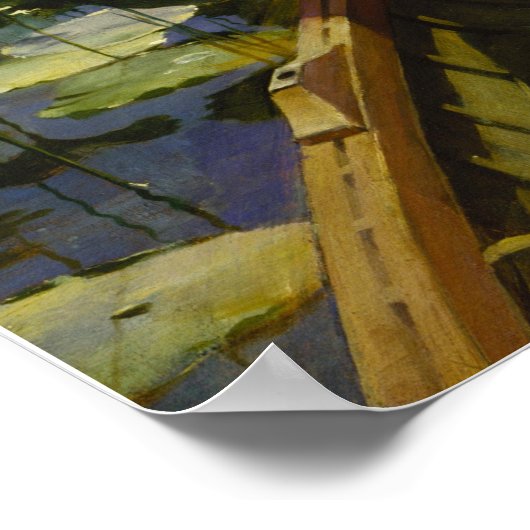 Lotus Lilies, Charles Curran Poster (Hoek)