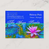 Lotus Lily Flower - Yoga Studio, Spa, Schoonheidss Visitekaartje (Achterkant)