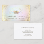 Lotus logo-ontwerp visitekaartje (Voorkant / Achterkant)