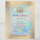 lotus logo op opische achtergrond flyer (Voorkant)