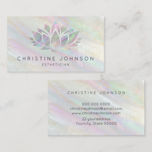 Lotus logo visitekaartje (Voorkant / Achterkant)