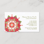 Lotus Logo Wellness and Mental Health Appointment Afsprakenkaartje (Voorkant)