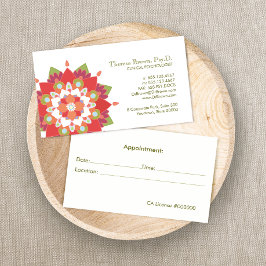 Lotus Logo Wellness and Mental Health Appointment Afsprakenkaartje