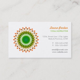Lotus Logo Wellness Healing Arts Health Visitekaartje
