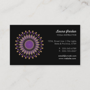 Lotus Logo Wellness Healing Arts Health Visitekaartje
