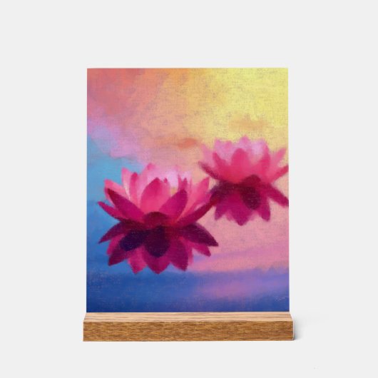 Lotus Love Acryl Bord (Voorkant)