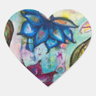 Lotus Love Hart Sticker