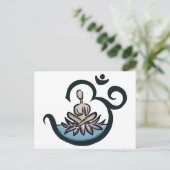 Lotus Lover Yoga Briefkaart (Staand voorkant)