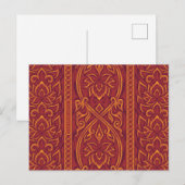 Lotus Luxe Tapestry Patroon - De Witte Lotus Briefkaart (Voorkant / Achterkant)