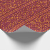 Lotus Luxe Tapestry Patroon - De Witte Lotus Cadeaupapier (Hoek)