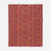 Lotus Luxe Tapestry Patroon - De Witte Lotus Fleece Deken (Voorkant)